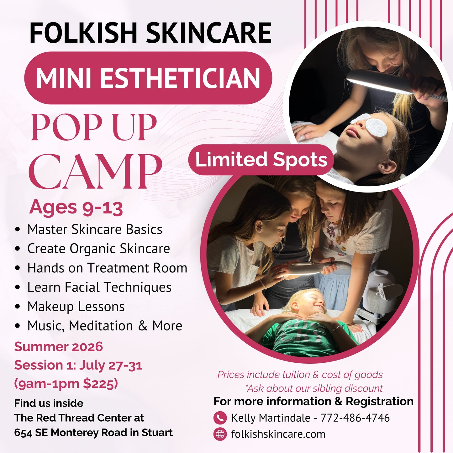 Mini Esthetician Summer Camp 2026